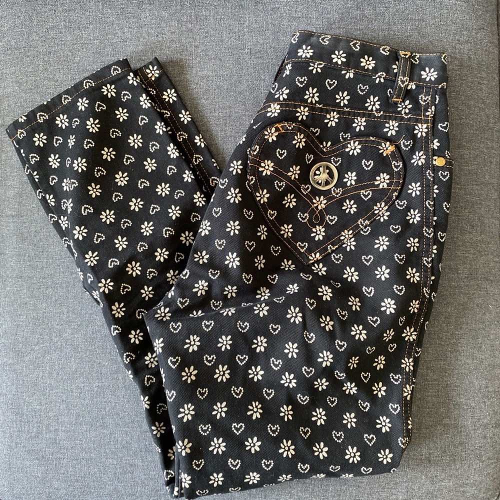 Vintage Moschino floral denim - Picture 2 of 4